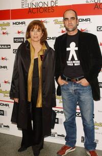 Mercedes Sampietro and Luis Tosar at the Spanish Actors Union Awards.