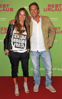 Anette and Christian Tramitz at the Germany premiere of "Resturlaub."