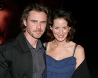 Sam Trammell and Missy Yager at the premiere of "Big Love" 3rd season.