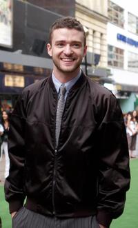 Justin Timberlake at the British premiere of "Shrek The Third."