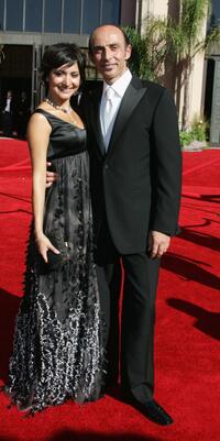 Shaun Toub and guest at the 58th Annual Primetime Emmy Awards.