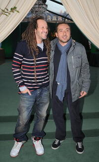 Philippe Pasqua and Patrick Timsit at the Rolex boutique opening.