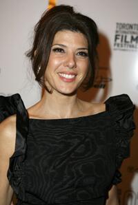 Marisa Tomei at the premiere of "Before the Devil Knows You're Dead" during the Toronto International Film Festival 2007.