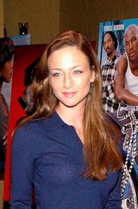 Katharine Towne at the party for director John Singleton at Loggia.
