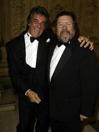 David Dickinson and Ricky Tomlinson at the National TV Awards party.