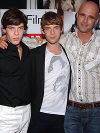 Harry Treadaway, Luke Treadaway and Director Keith Fulton at the premiere of "Brothers Of The Head."