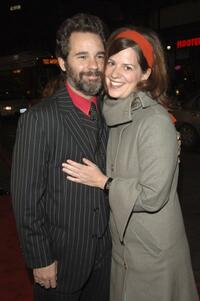 Paul F. Tompkins and Janie Haddad at the premiere of "Tenacious D In: The Pick Of Destiny."