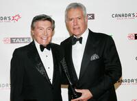 Johnny Gilbert and Alex Trebek at the Canada's Walk Of Fame Gala.