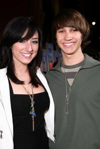 Najarra Townsend and Tye Olson at the world premiere of "College Road Trip."