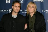 Stuart Townsend and Charlize Theron at the premiere of "Sleepwalking" during the 2008 Sundance Film Festival.