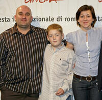 Director Shane Meadows, Thomas Turgoose and Jo Hartley at the photocall of "This Is England" during the sixth day of Rome Film Festival.