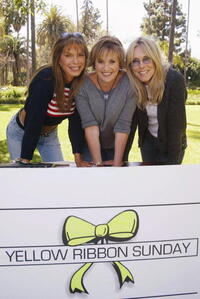 Ann Turkel, Lorna Luft and Alana Stewart at the Will Rogers Memorial Park in Beverly Hills, California.