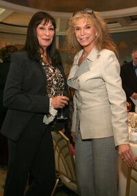 Anjelica Huston and Ann Turkel at the Carousel of Hope kickoff luncheon.