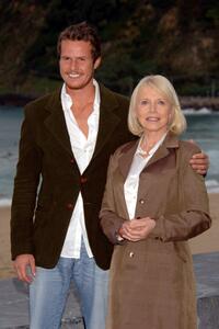 Ricardo Trepa and Bulle Ogier at the photocall of "Belle Toujours" during the 54th San Sebastian Film Festival.