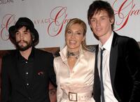 Unax Ugalde, Eddie Redmayne and Mapi Galan at the premiere of "Savage Grace."