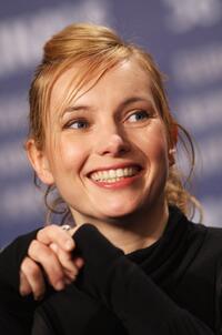Nadja Uhl at the photocall of "Cherry Blossoms" during the 58th International Berlinale Film Festival.