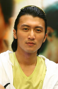 Nicholas Tse at the Promotional Activities of Martial Arts TV Series "Yong Chun" in China.