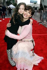 Janine Turner and daughter Juliette Gauntt at the Walt Disney premiere of "The Ice Princess."