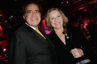 Liv Ullmann and Arthur Cohn at the Herz fuer Kinder charity gala.