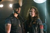 Common as Barnes and Moon Bloodgood as Blair Williams in "Terminator Salvation."
