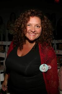 Aida Turturro at the Nanette Lepore show during Olympus Fashion Week Spring 2005.