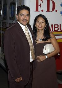 Nick Turturro and his wife Lisa at the party to celebrate the 200th episode of "NYPD Blue."