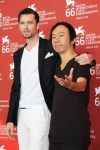 Eric Bossick and Shinya Tsukamoto at the photocall of "Tetsuo The Bullet Man" during the 66th Venice Film Festival.