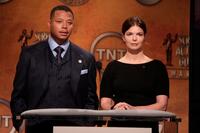 Jeanne Tripplehorn and Terrence Howard at the 14th Annual Screen Actors Guild Awards Nominations Annoucement.