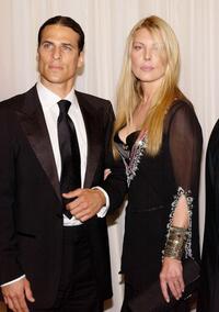 Deborah Kara Unger and guest at the Hollywood Awards Gala.