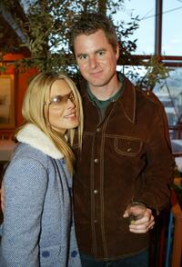 Deborah Kara Unger and Jeff Renfrow at the "One Point 0" after party during the 2004 Sundance Film Festival.