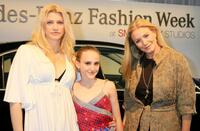 Shannon Tweed, Emily Tweed and Molly Tweed at the Mercedes-Benz Fashion Week.