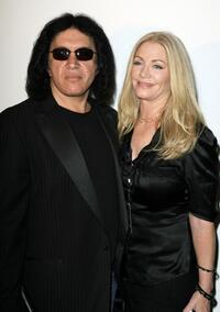 Gene Simmons and Shannon Tweed at the Mercedes-Benz Fashion Week.