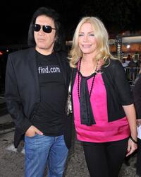 Gene Simmons and Shannon Tweed at the premiere of "Role Models."