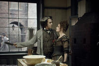 Johnny Depp and Helena Bonham Carter in "Sweeney Todd: The Demon Barber of Fleet Street."