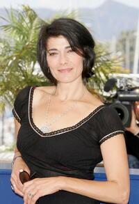 Hiam Abbass at the photocall of "Free Zone" during the 58th Cannes International Film Festival.