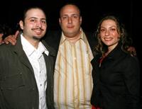 Matthew Bonifacio, Carmine Famiglietti and Sophia Antonini at the Tropfest cocktail reception during the 2007 Tribeca Film Festival.