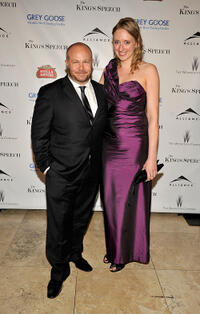 Gareth Unwin and Rosie Ellis at the dinner for "The King's Speech" during the 35th Toronto International Film Festival.