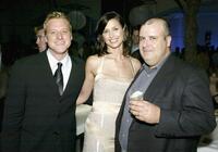 Alan Tudyk, Bridget Moynahan and Alex Proyas at the afterparty premiere of "I, Robot."