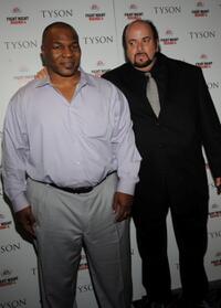 Mike Tyson and James Toback at the screening of "Tyson."