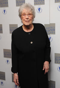 Margaret Tyzack at the Laurence Olivier Awards in London.