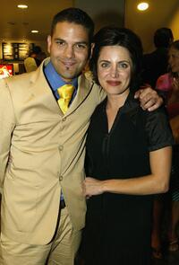 Guillermo Diaz and Alanna Ubach at the after party of the premiere of "Wasabi Tuna."