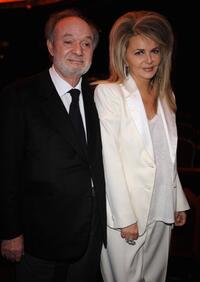 Claude Berri and Nathalie Rheims at the Cesar Film Awards 2008.