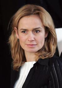 Sandrine Bonnaire at the Spring/Summer 2005 Haute Couture collections.