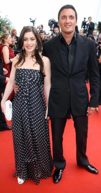 Fanny Valette and Dany Brillant at the premiere of "Il Caimano" during the 59th edition of the International Cannes Film Festival.