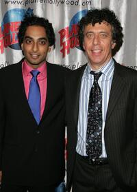Eric Bogosian and Manu Narayan at the after party for the opening night for the play "subUrbia."