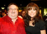 Daniel Holstein and Liz Vassey at the grand opening of "CSI: The Experience."