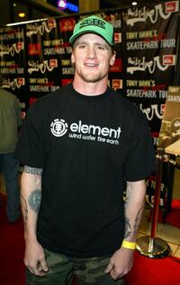 Mike Vallely at the DVD premiere of "Tony Hawk's Secret Skatepark tour."