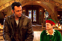 Vince Vaughn and John Michael Higgins in "Fred Claus."