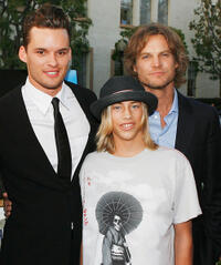 Austin Nichols, Greyson Fletcher and Brian Van Holt at the California premiere of "John from Cincinnati."