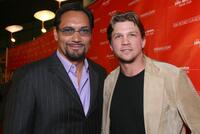 Jimmy Smits and Marc Blucas at the premiere of "The Jane Austen Book Club."